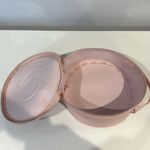 Monat Pink Circle Top Handle Cosmetic Toiletry Bag Photo 5