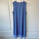 Michael Kors Michael by Grecian Blue Cross V-Neck Tie Knee Length Dress Small Photo 3