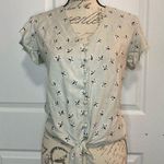 Sim & Sam  Flutter Sleeve Button Up Top Photo 0