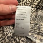 Free People  Black & Ivory Smocked Halter Mini‎ Dress XS Boho Festival Style Photo 9