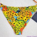 NEW It’s Now Cool square top string bottom bikini in bananas, M‎ Green Size M Photo 14
