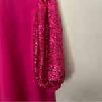 Vine & Love  Hot Pink Sequin Short Sleeve Blouse Photo 2