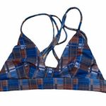 NWT acacia swimwear Awapui bikini top in paniolo Blue Size L Photo 0