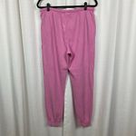 Anthropologie Sundry Sunnyside Pink Waffle Knit Jogger Pants Sz.M Photo 5