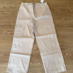 Rue 21 NWT Light Tan Straight Leg Cargo Skater Pants Women’s Size L Photo 0