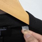 T Tahari  Open Front Black Blazer Large Rouched Sleeves Collarless Workwear EUC Photo 4