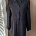 Old Navy Woman’s Fitted Lightweight Black Rain Coat Size Medium Photo 8