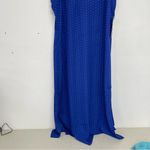 Lulus  Blue Polka Dot Spaghetti Strap Casual Slip Dress Womens S Midi Coquette Photo 1