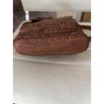 Stone Mountain Brown Faux Leather‎ Woven Crossbody Bag Purse Photo 4