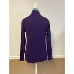 Lauren Ralph Lauren Women's Purple Top Medium Silver Snap Button Jumper Photo 3
