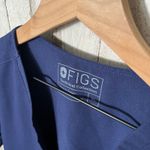 FIGS Navy Blue V Neck Two Pocket Scrub Top Womens Size XL Photo 2
