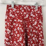 Spiritual Gangster  Red Intent High Waisted White Floral Compression Leggings XS Photo 5
