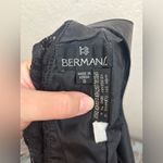 Vintage Black Leather and Lace Crop Bustier Top Size S Photo 4