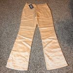 PLATINI Jeans Cougar Womens Pants Size 26 High Rise Bootcut Beige Logo Tan Photo 0