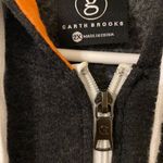 2017 Garth Brooks World Tour Women's Full Zip Gray Orange Hoodie Size 2X Black Photo 2