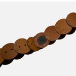 Chico's Chico’s Genuine Leather Circle Embossed Boho Western Belt Size S/M Photo 1