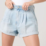 BLANK NYC All I Ask Pleated Denim Short NWT Sz 26 Photo 0
