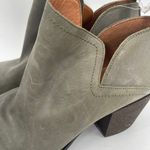 Lucky Brand Boots Size 9 Women's Branndi Bootie Ankle Leather Green/Taupe Heel Photo 10
