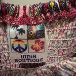 Boho India Boutique Tie Dye Print Maxi Dress One Size Pink Size undefined Photo 7