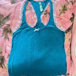 honey dew y2k vintage  blue lace bow pajama tank top Photo 5