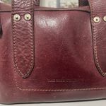 Frye  Oxblood Leather Satchel Barrel Bag Vintage Photo 10