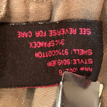 Last Kiss Jacket Womens Juniors Large Khaki Green Button Up Belted Jacket NEW Photo 10