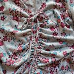 Disney  Princess Ruched Flutter Sleeve Floral Print Dress Gray Size Large Photo 4