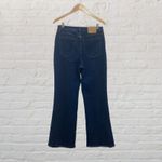 La Joie Jeans Size 10 Flare Raw Hem High Rise Medium Wash Denim Blue Photo 2