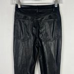 Aritzia Wilfred Free Charm Pant Vegan Leather Legging Black Fall Size 00 EUC Photo 6