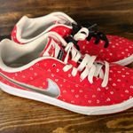 Nike Red Heart Print Sneakers Size 6.5 Photo 0