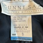 Gunne Sax  Jessica McLintock Black Lace and Taffeta strapless dress Vintage Size9 Photo 7