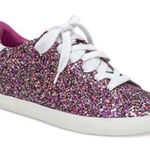 Kate Spade Ace Sparkling Glitter Sneakers Pink Multi Like New Low top Size 8.5 Photo 2