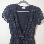 Altar'd State Altar’d State Black Floral Romper with White Accents Size Small Photo 2