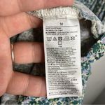 Gap ditsy green floral mini dress v-neck smocked waist long sleeve womens medium Photo 7