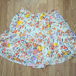 BB Dakota By Steve Madden Tiered Spring Floral Mini Skirt Women’s Size Medium Pink Photo 0