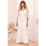 Elliatt Aisle Dress in White X-Large New Womens Maxi Gown Bridal Wedding Photo 12
