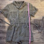 EXPRESS Army Green/Olive Utility Romper Photo 12