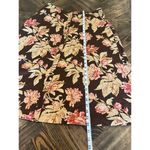 CHAPS Floral Linen Cotton Skirt Midi Lined Cottagecore Flowy Peasant Prairie Photo 4