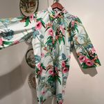 Bella Tu Short Floral Mini Dress Long Sleeve Blue Size M Photo 3