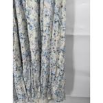 American Eagle Ruffle Floral Midi Dress Women Large White Blue Cottage Peasant Photo 8