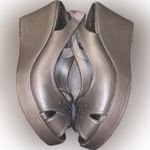 Crocs Farrah Chocolate Brown Slingback Foam Wedge Peep Toe Sandals Heels 10 W Photo 5