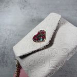 Juicy Couture  Elegant Cream Wristlet with Heart Accent Photo 6