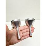 Marc Fisher LTD Sandals Womans Size 5 Silver Slip On Draya Woven Detailed Heels Photo 7