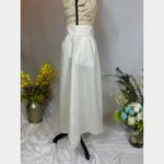 Piombo Tie Wrap Around Midi Skirt Ivory size 2 White Photo 15