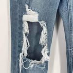 Cello  Hi Rise Distressed Raw Hem‎ Straight Leg Jeans Blue Denim Size 5 destroyed Photo 10