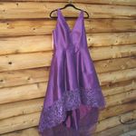 Monique Lhuillier NWT Purple Hi Lo Dress Gown Photo 2