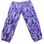 Lilly Pulitzer Lilly Pulitzer Amethyst One Too Many Print Purple Saffron Jogger pants Size 14 Photo 0