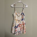 Rebecca Taylor  Fame White Floral Linen Blend Sleeveless Romper Size 4 Small Photo 2