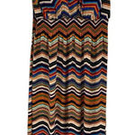 Bisou Bisou Bisou Bisou Woman Chevron Print Stretch Long Dress Maxi Halter Size 14 Photo 0