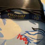 Polo Golf Ralph Lauren Dress Blue Floral Moisture Wicking Pockets Made In Peru L Photo 4